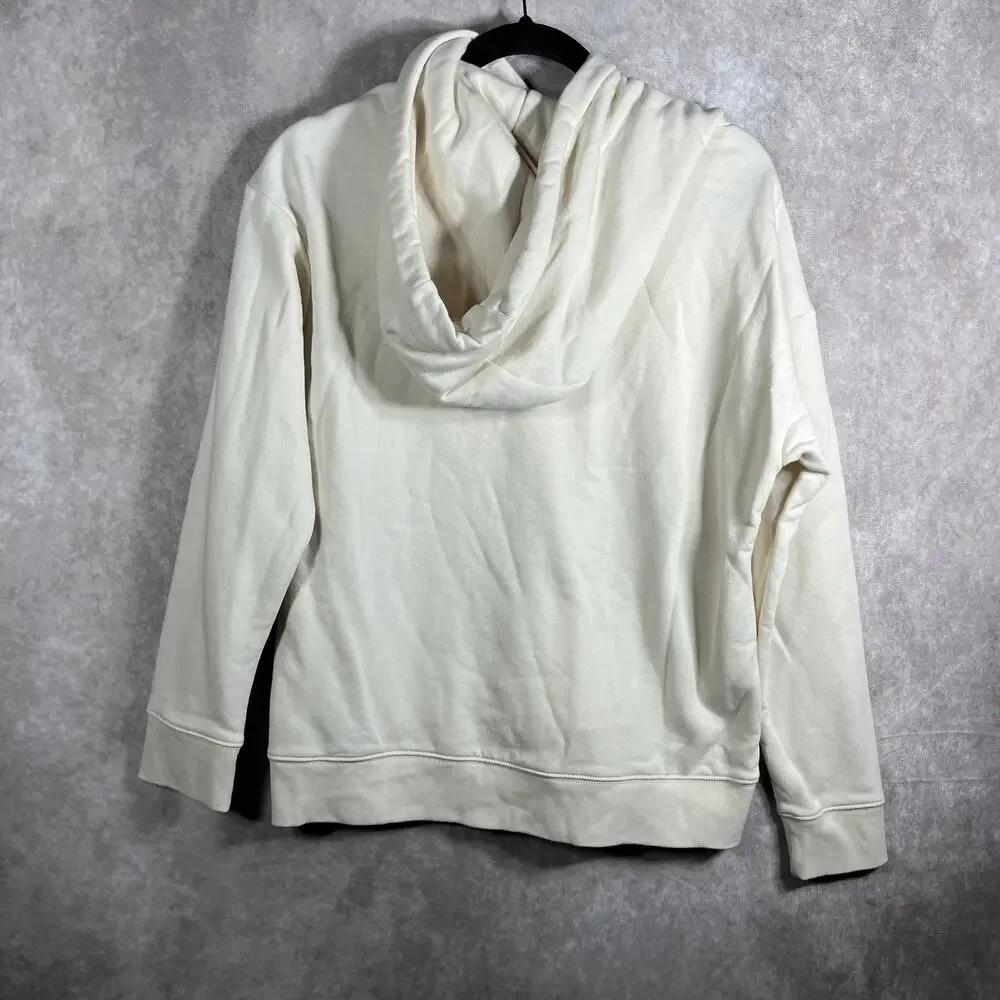 Banana Republic Hoodie‎ Sweatshirt Mens Medium Cream Pullover Long Sleeves